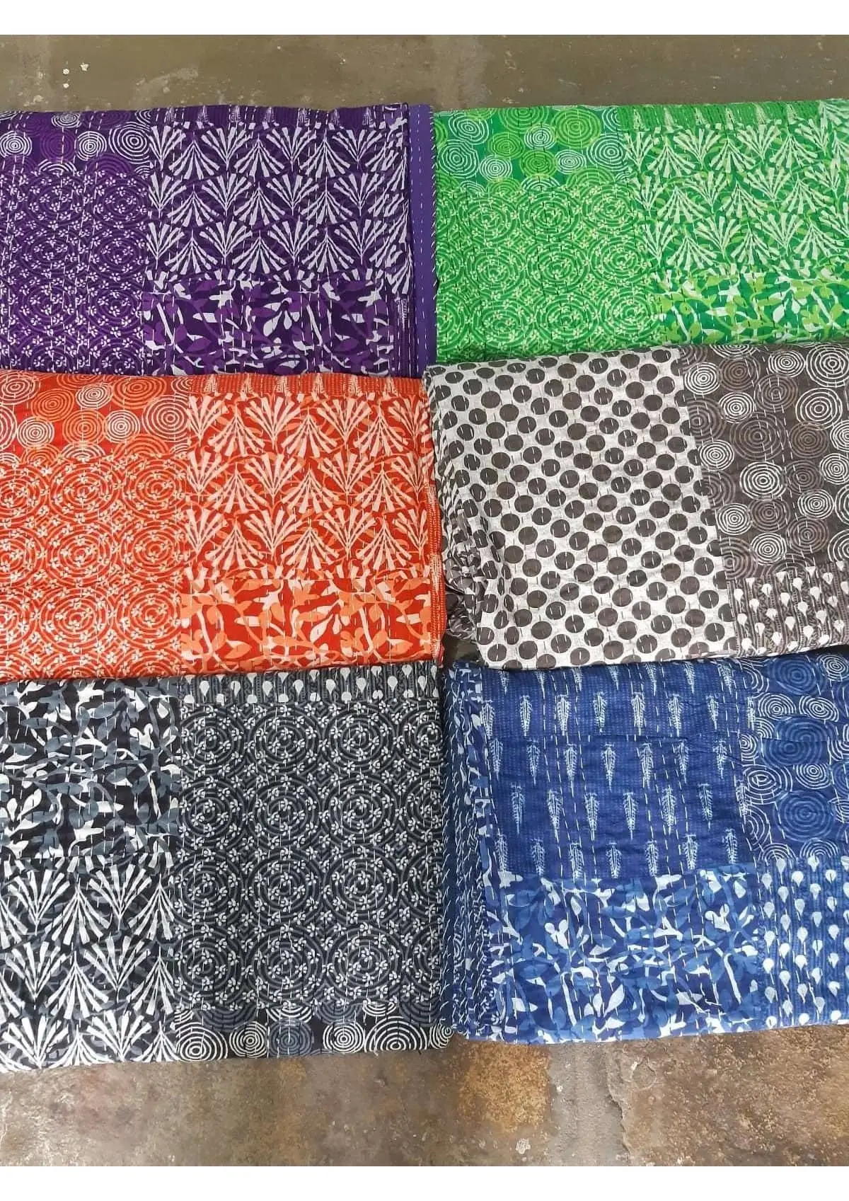 Kantha Bedcover Quilt